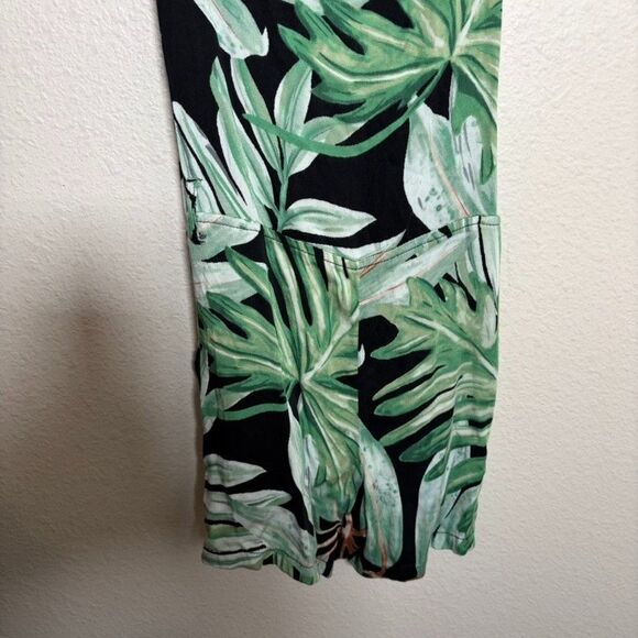 Chaser Romper Women's Medium Green Floral Sleeveless Boho Printed One Piece - Picture 4 of 10